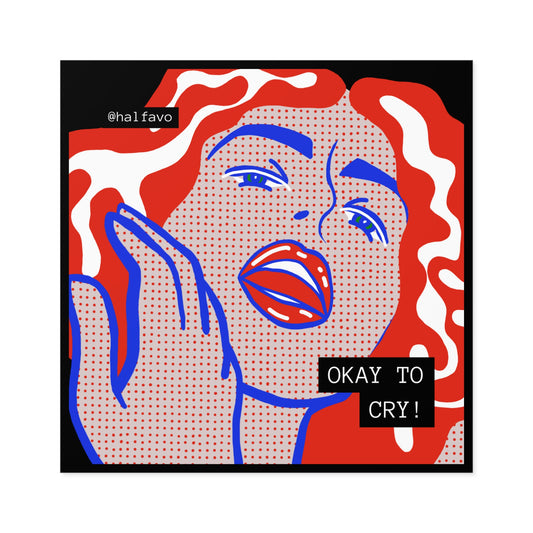 SOPHIE Okay To Cry - 4" Sticker